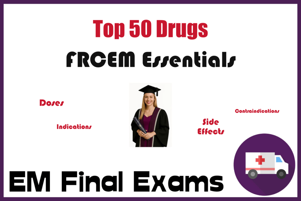 Top 50 Emergency Drugs for FRCEM