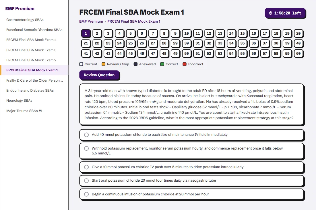 EMF timed mock exam
