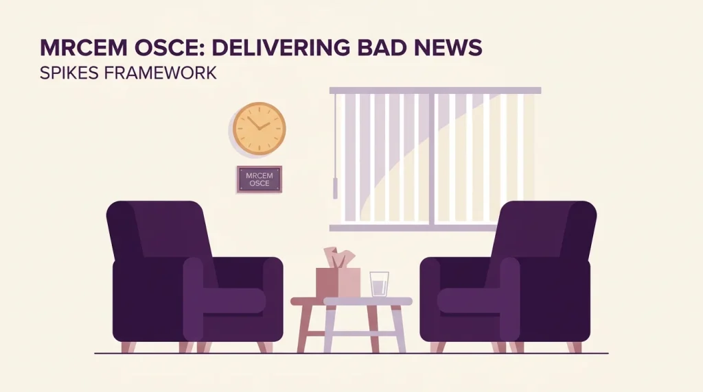 MRCEM OSCE SPIKES delivering bad news relatives room