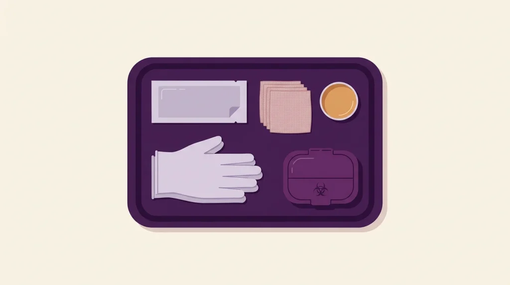 OSCE procedure sterile equipment tray