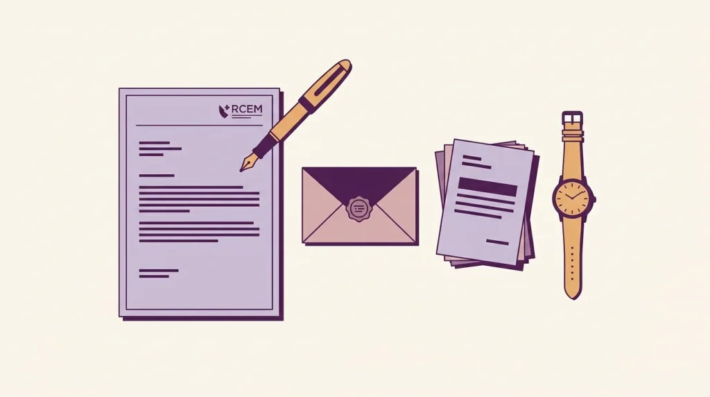 Appealing RCEM exam result formal letter