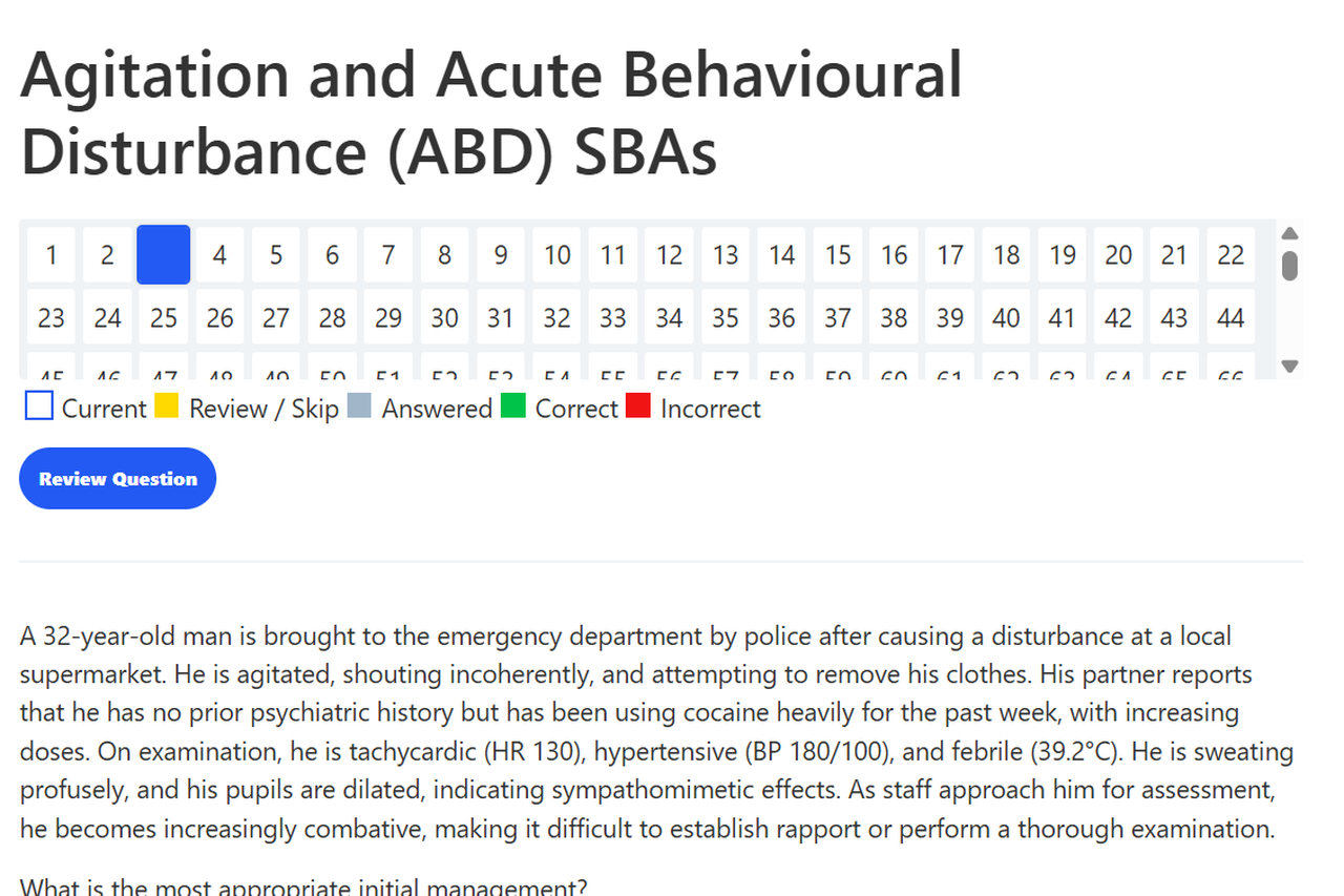 EMF SBA question browser